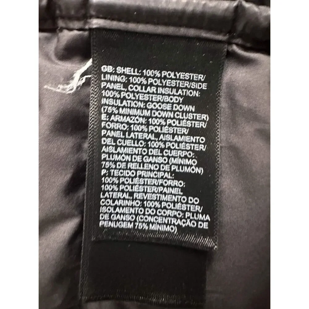 The North Face 550 Down Puffer Vest Mens Large Black Quilted Gorpcore Outdoor